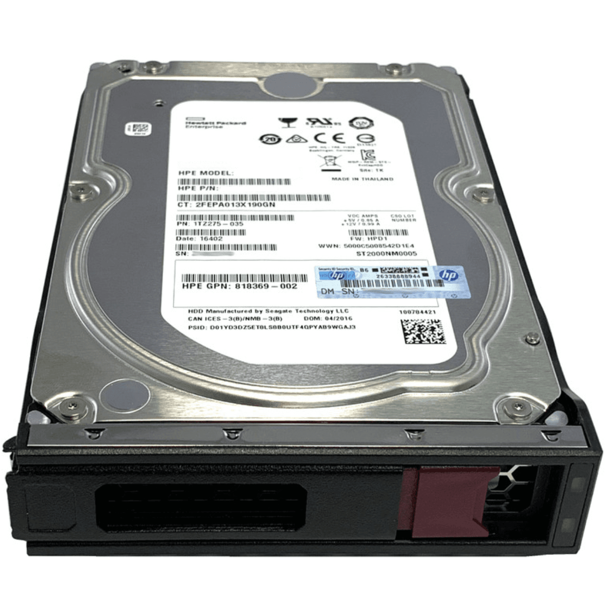 P37669-B21 - HPE HDD 18TB 7.2K SAS LFF GEN 10 PLUS 12GBPS